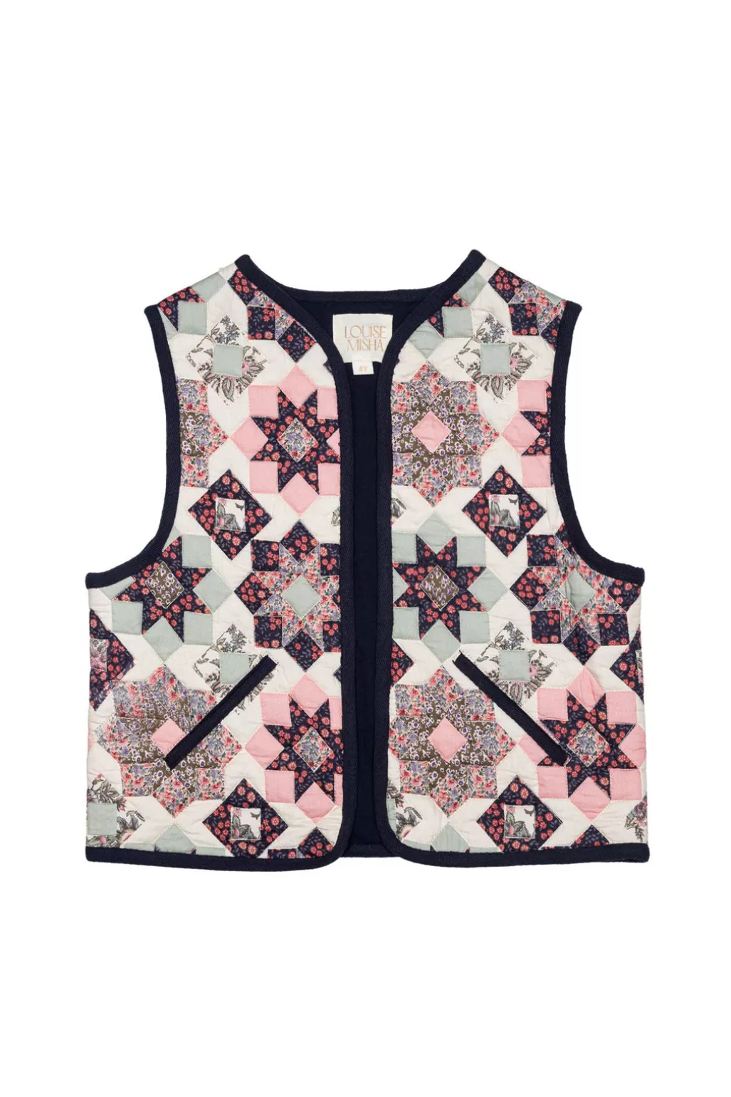 Louise Misha Veste Réversible Andresa Small Star Patchwork Flash Sale