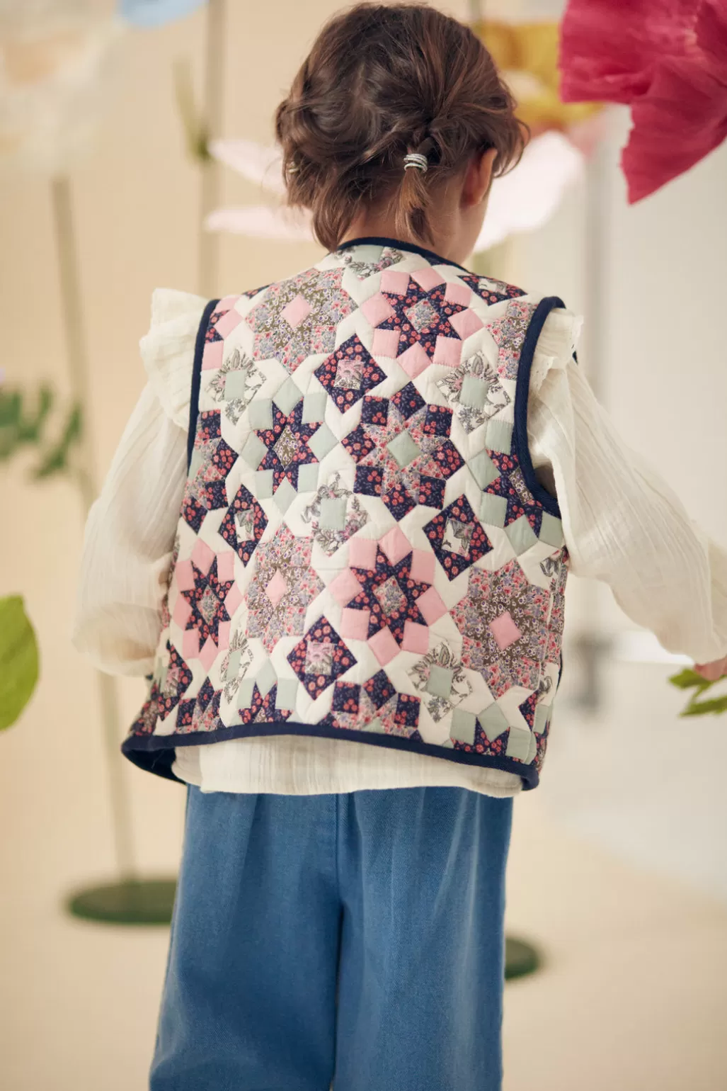 Louise Misha Veste Réversible Andresa Small Star Patchwork Cheap